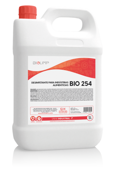 Desinfetante Para Indústrias Alimentícias Bio 254